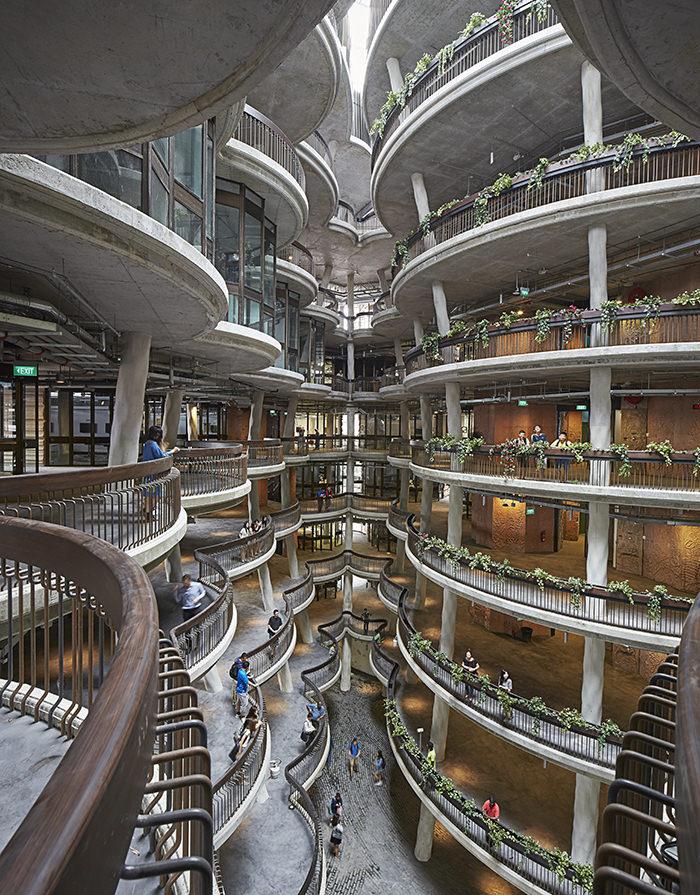 学习中心，南洋理工大学© Heatherwick Studio；摄影：Hufton+Crow.