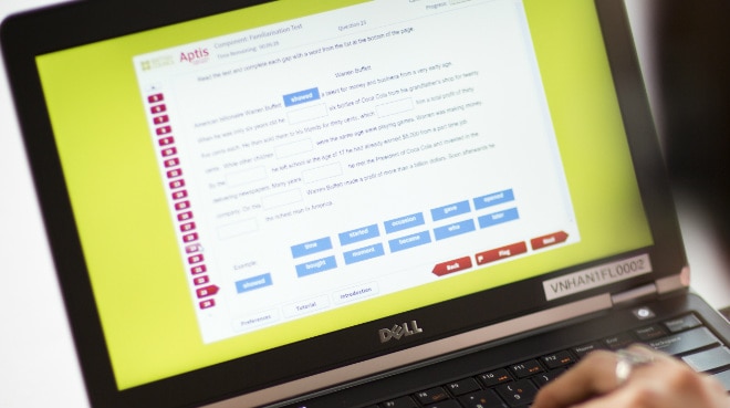demo cambridge english test Council Tests Taking Aptis  British Demo